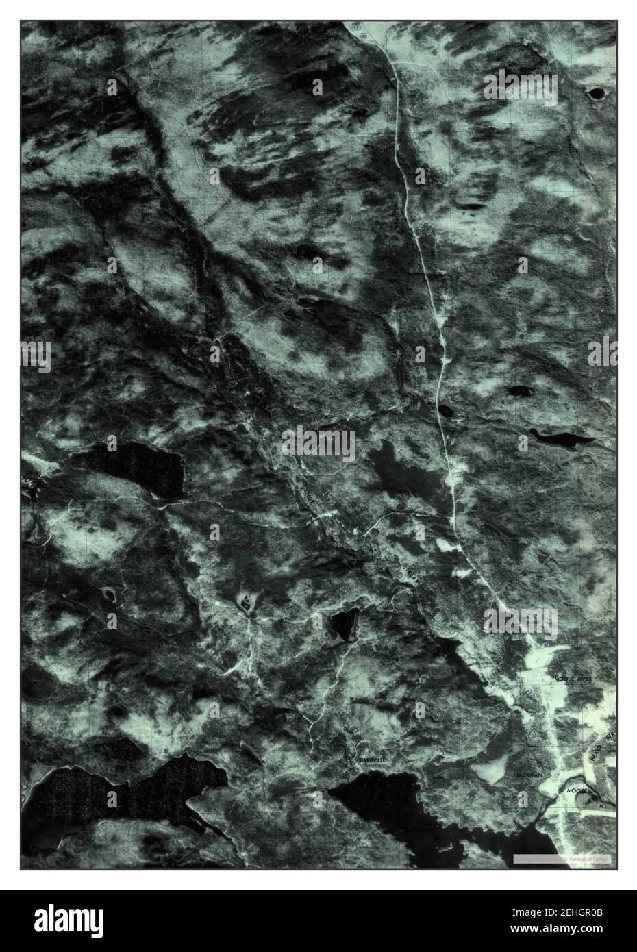 Jackman, Maine, map 1977, 124000, United States of America by Timeless