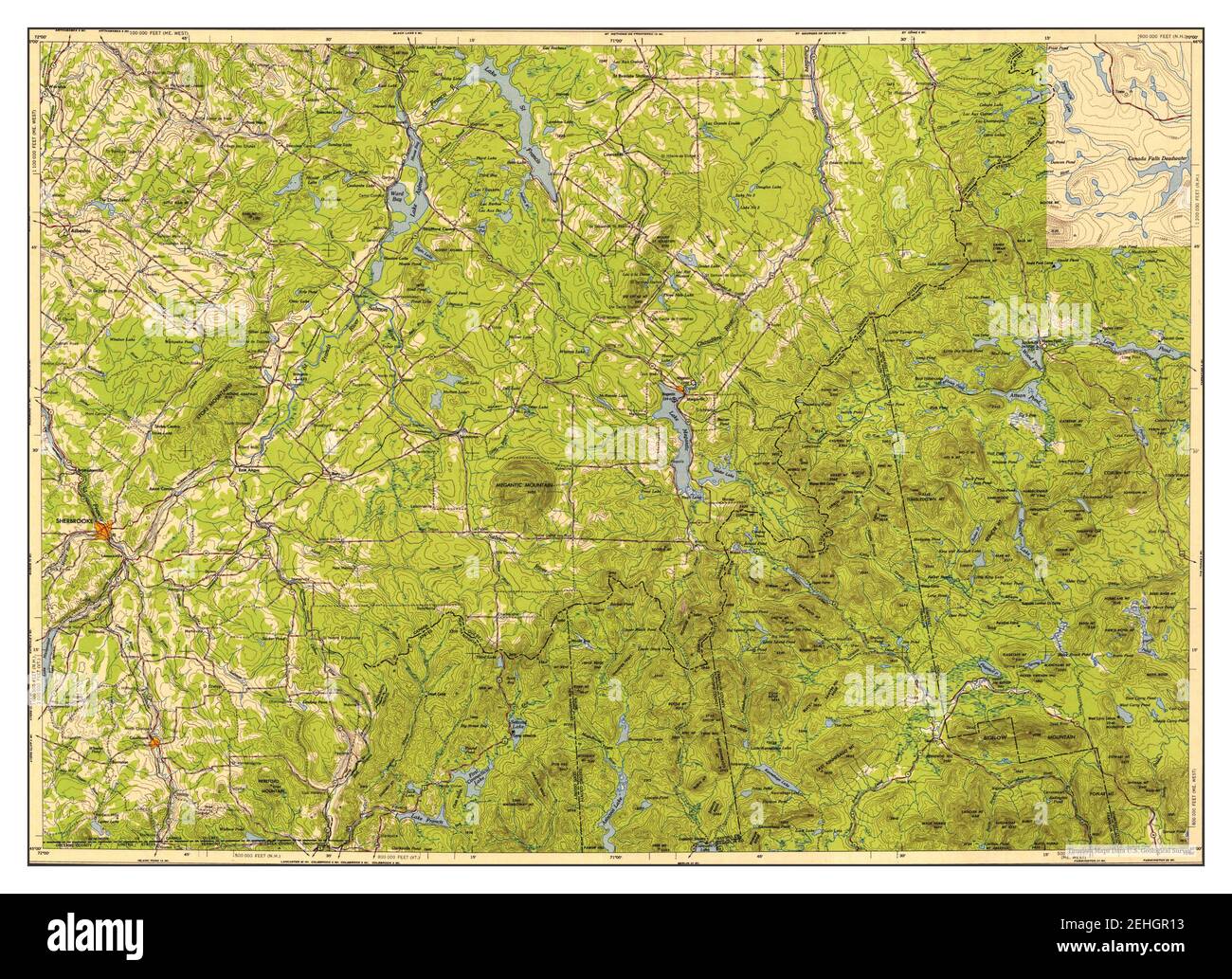 Jackman maine map Cut Out Stock Images & Pictures Alamy