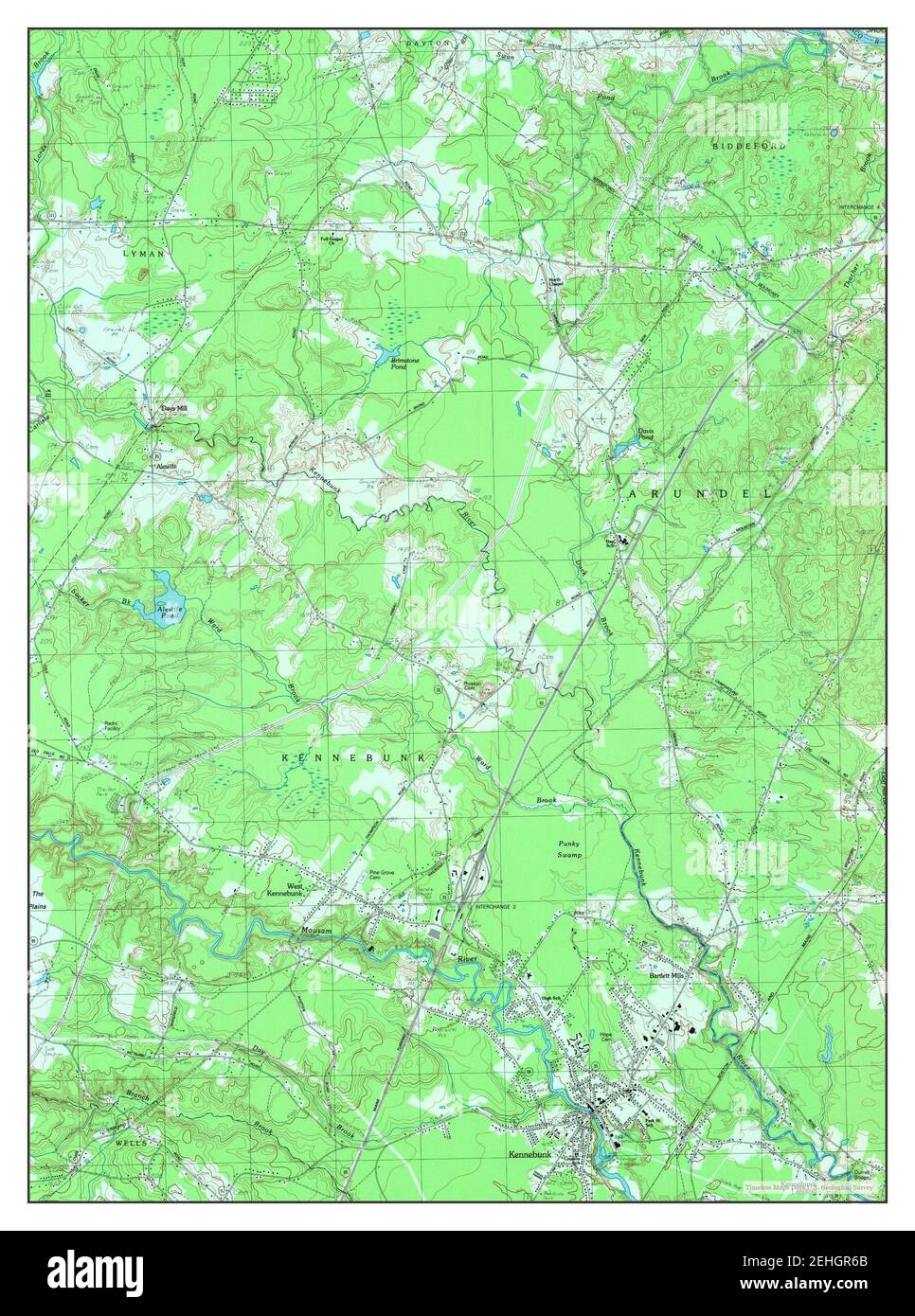 Kennebunk, Maine, map 1983, 1:24000, United States of America by ...