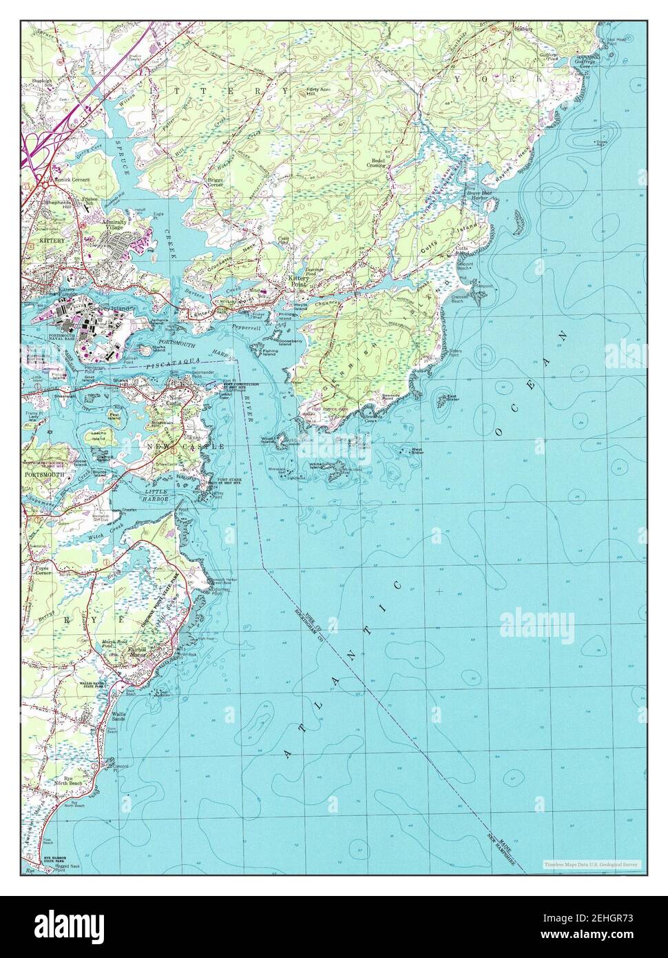 Map of kittery maine hires stock photography and images Alamy