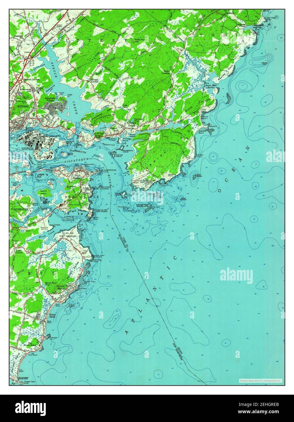 Map of kittery maine hires stock photography and images Alamy