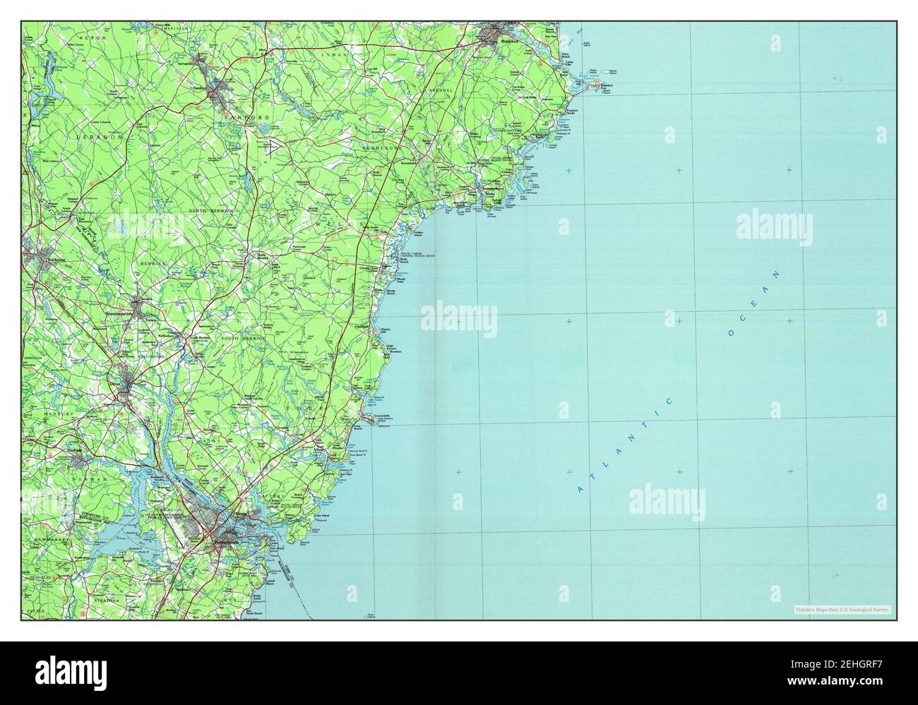 Map of kittery maine hires stock photography and images Alamy
