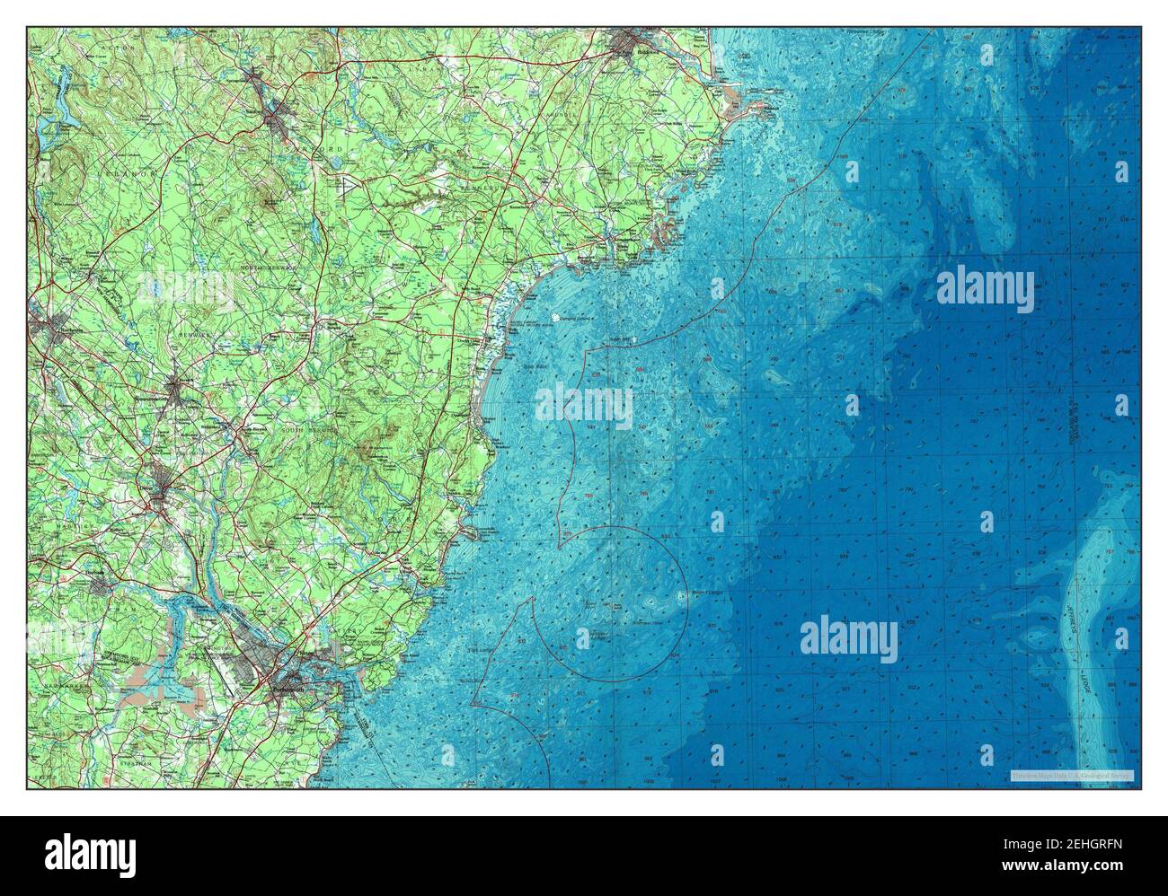 Kittery, Maine, map 1985, 1100000, United States of America by