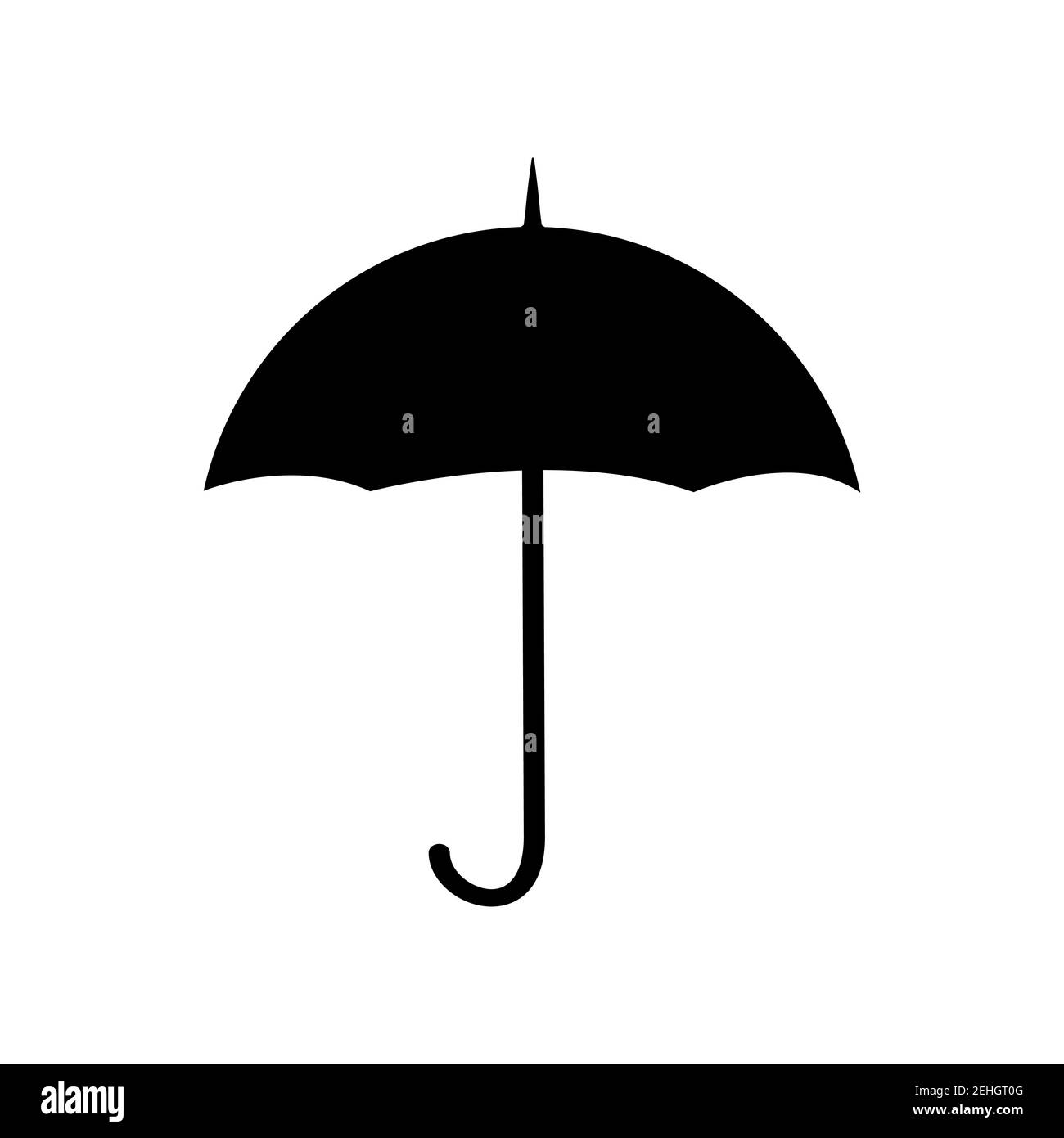 Umbrella isolated on a white background. Vector illustration Stock ...