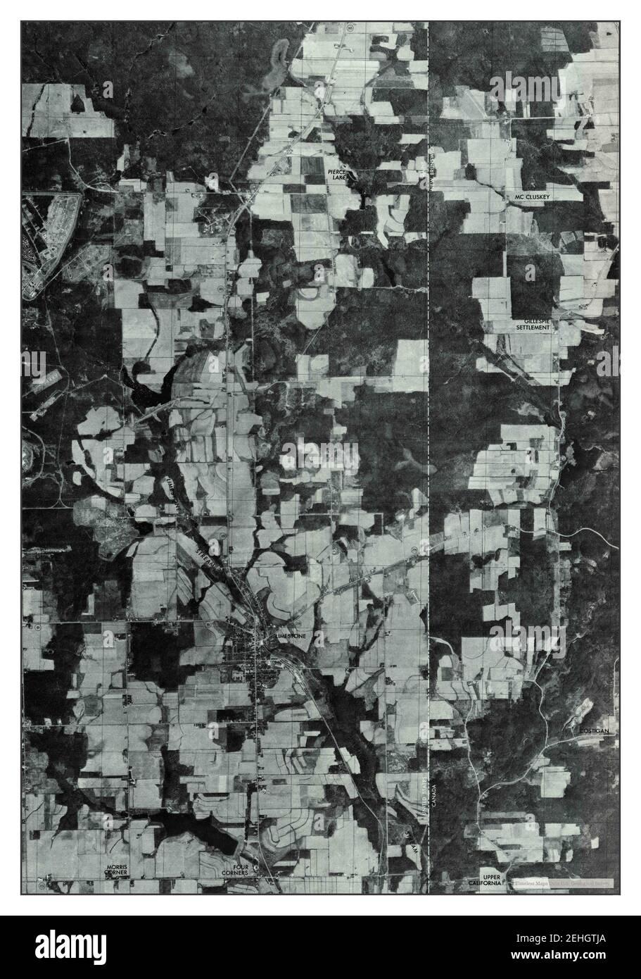 Limestone, Maine, map 1975, 124000, United States of America by Timeless Maps, data U.S