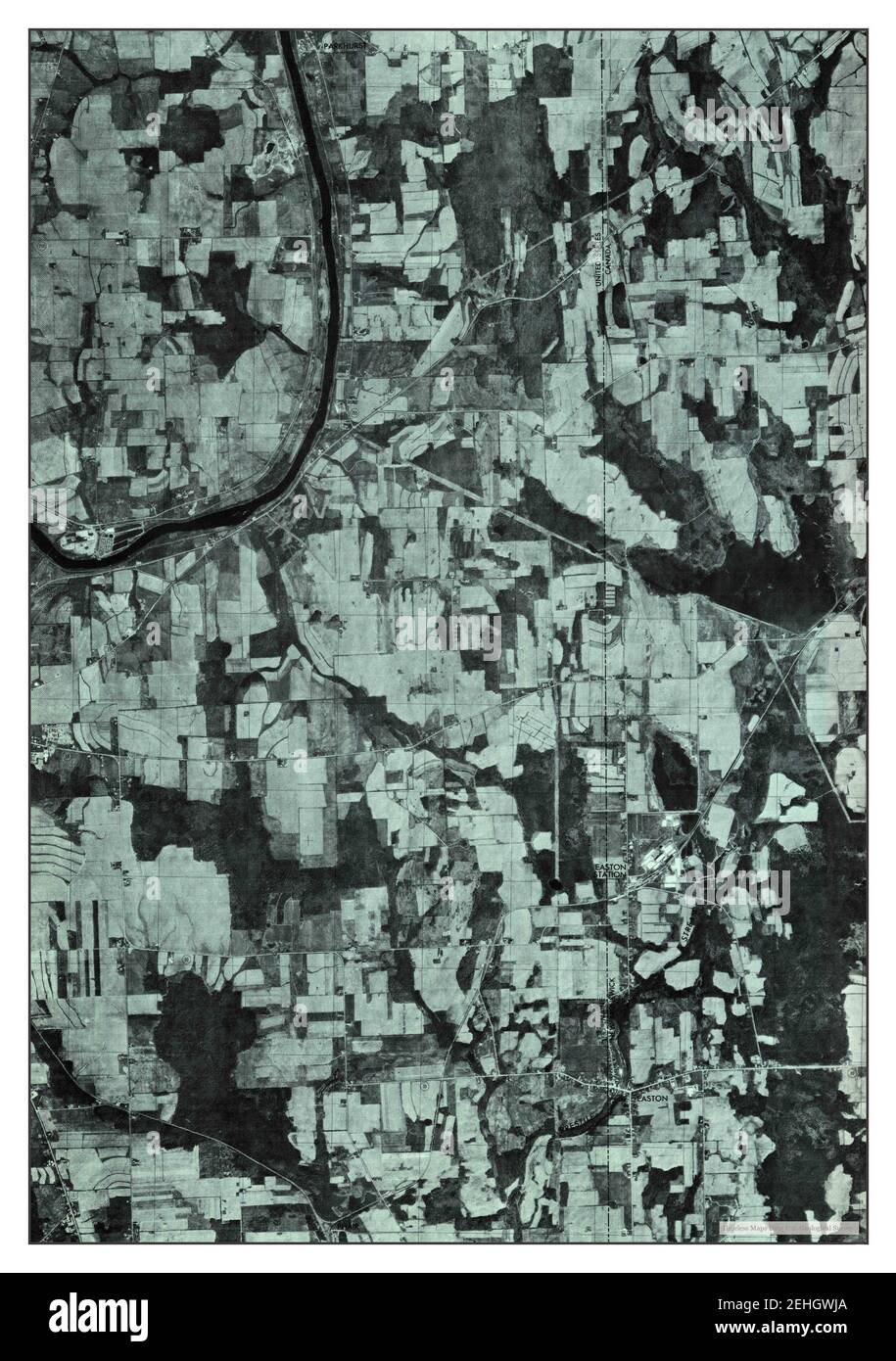 Mars Hill NW, Maine, map 1975, 124000, United States of America by