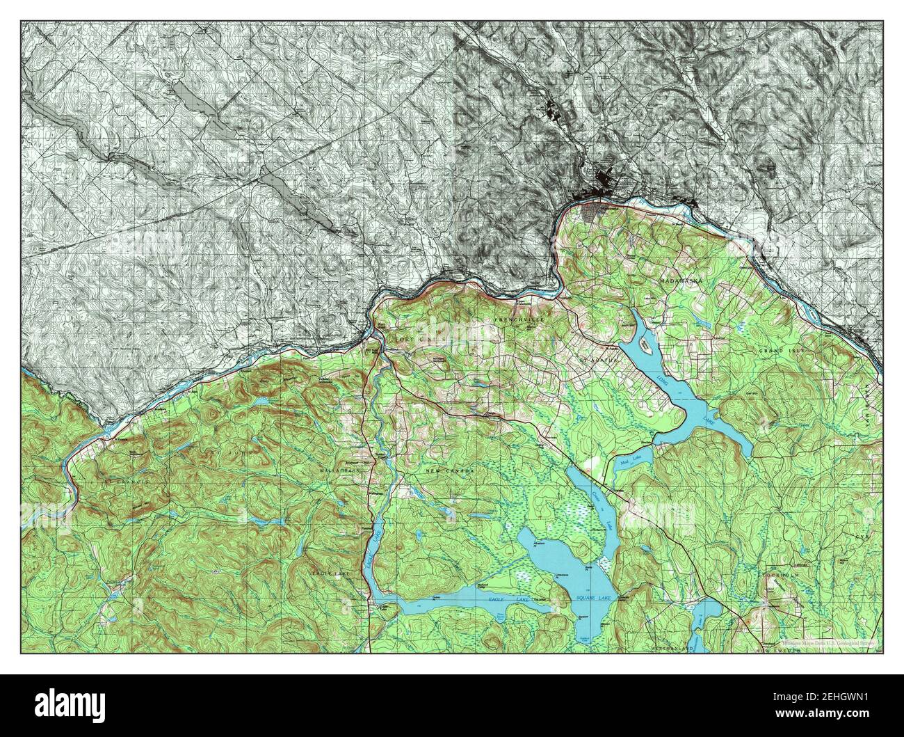 Madawaska, Maine, map 1994, 1100000, United States of America by Timeless Maps, data U.S