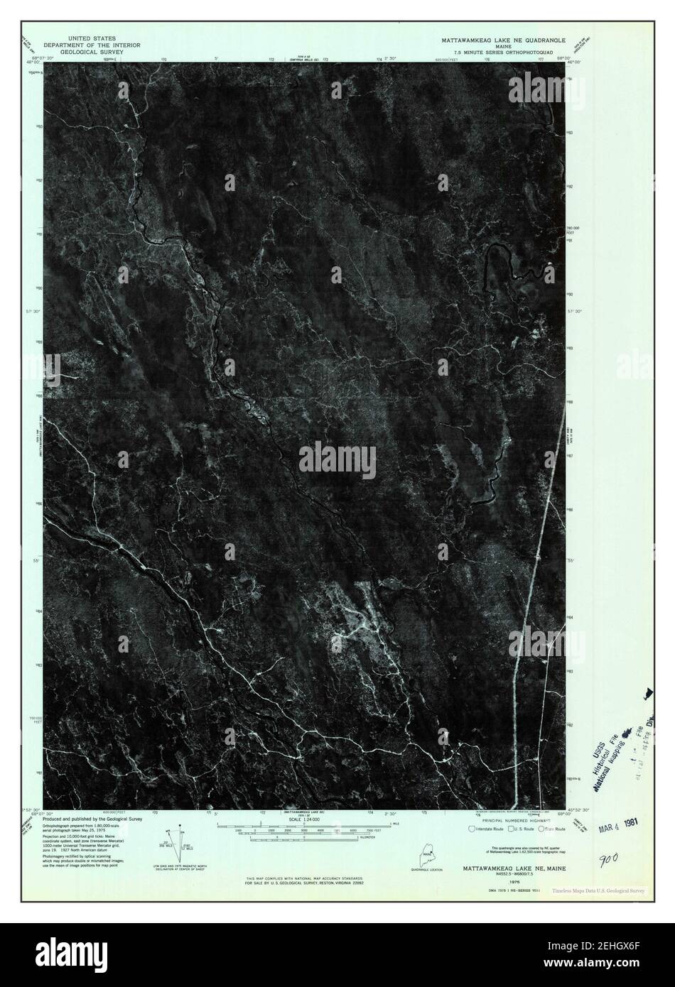 Map of mattawamkeag hires stock photography and images Alamy