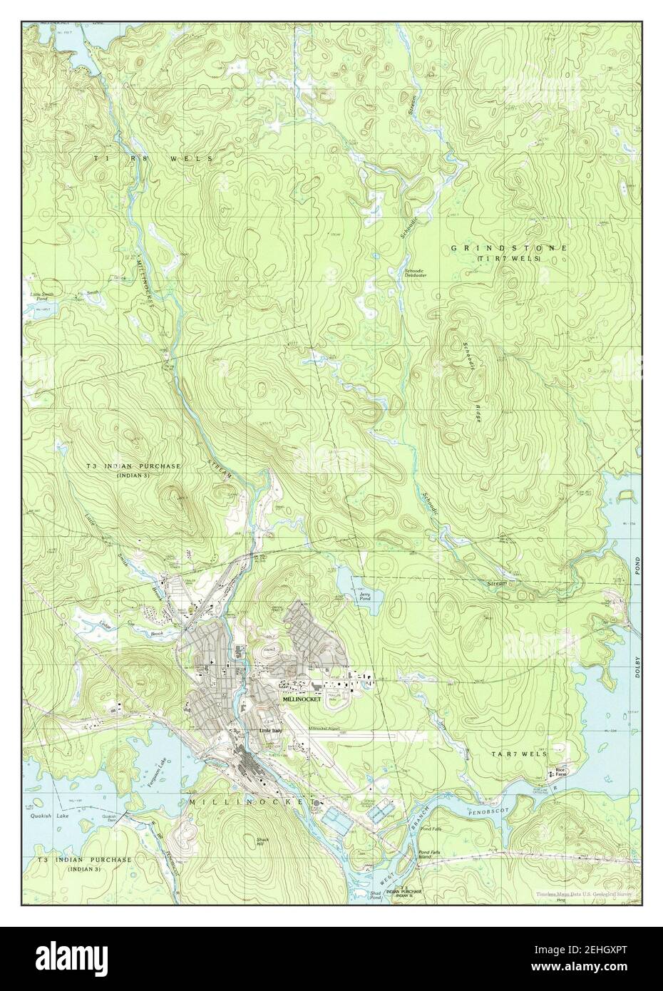 Millinocket map hires stock photography and images Alamy