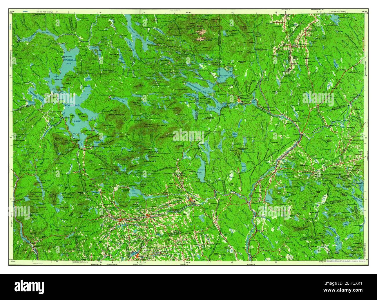 Millinocket, Maine, map 1960, 1250000, United States of America by