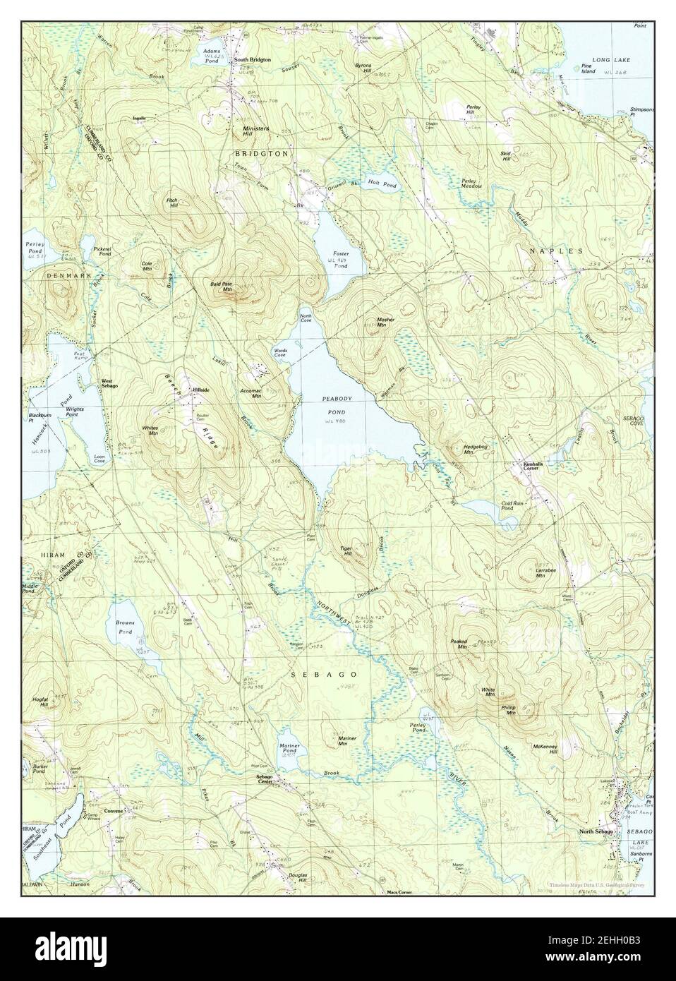 North Sebago Maine map 1983 - North Sebago Maine Map 1983 124000 United States Of America By Timeless Maps Data Us Geological Survey 2EHH0B3