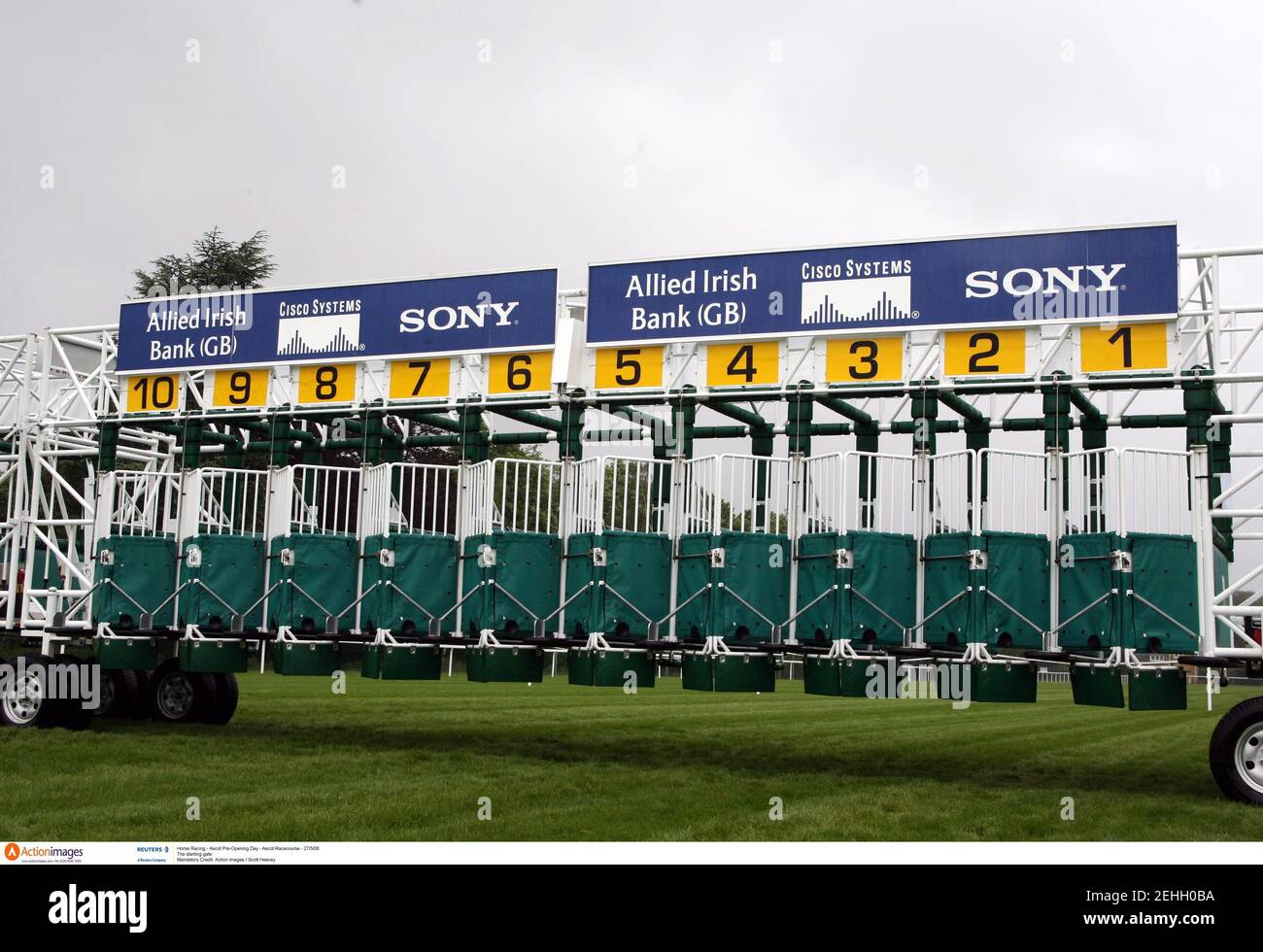 Horse Racing Ascot Pre Opening Day Ascot Racecourse 27 5 06 The Starting Gate Mandatory Credit Action Images Scott Heavey Stock Photo Alamy