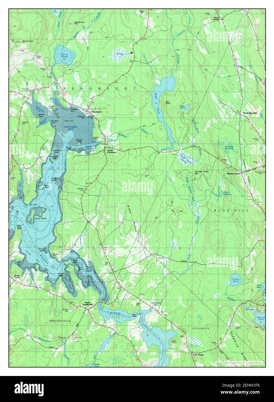 Penobscot, Maine, map 1981, 124000, United States of America by
