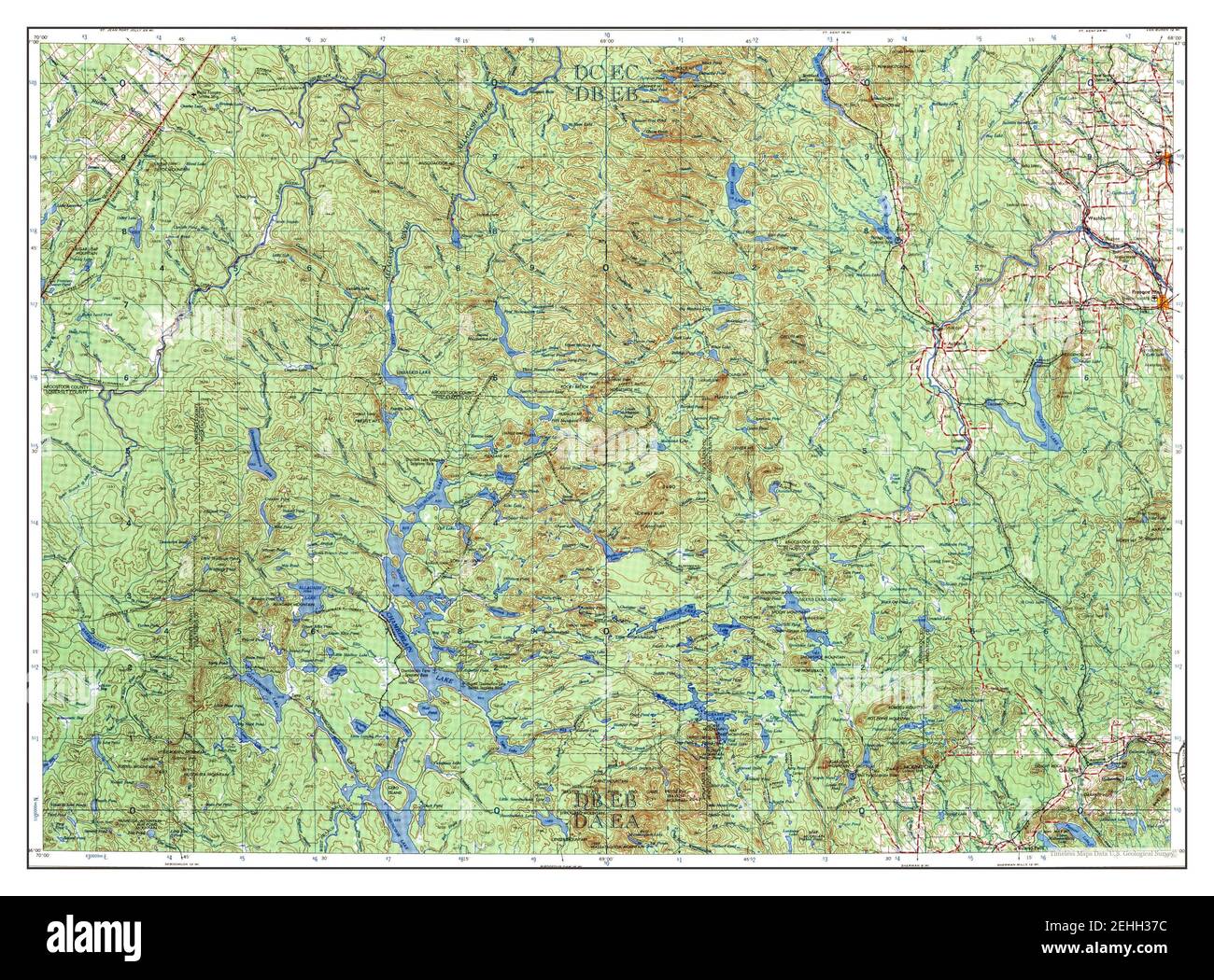 Presque isle maine map hires stock photography and images Alamy