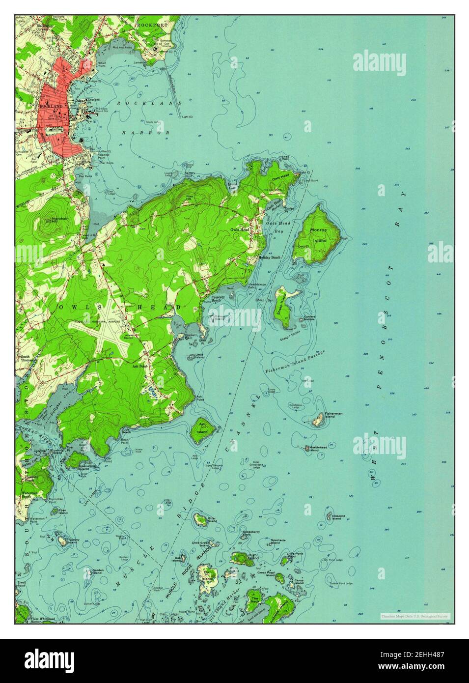Rockland maine map Cut Out Stock Images & Pictures Alamy