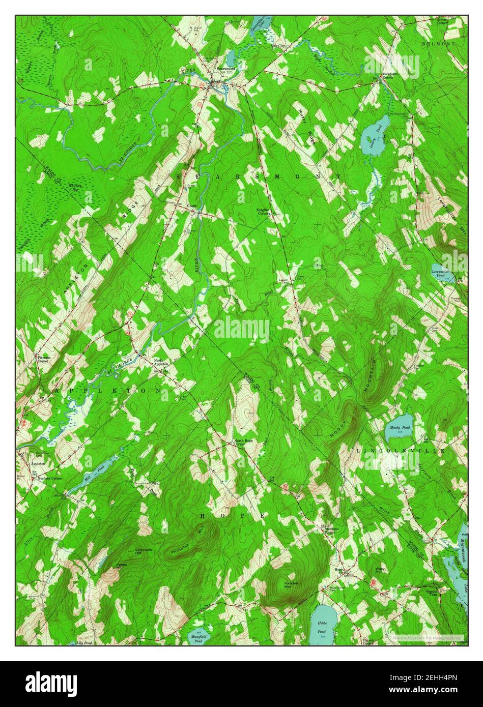 Searsmont, Maine, map 1960, 124000, United States of America by