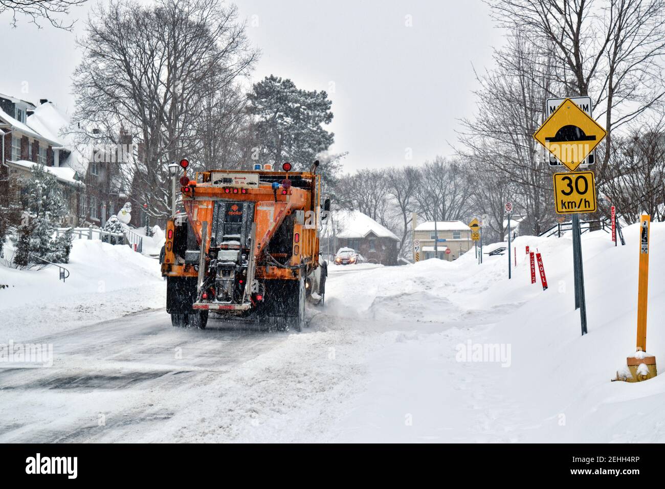 Life in a cold city winterscapes from Ottawa orange city snow plow