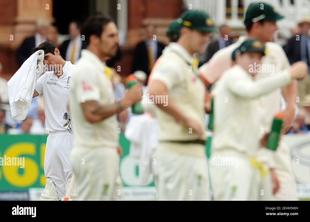 Cricket - England v Australia - Investec Ashes Test Series Second Test - Lord?s - 17/7/15 England's Alastair Cook looks dejected after the dismissal of Gary Ballance  Reuters / Philip Brown Livepic Stock Photo