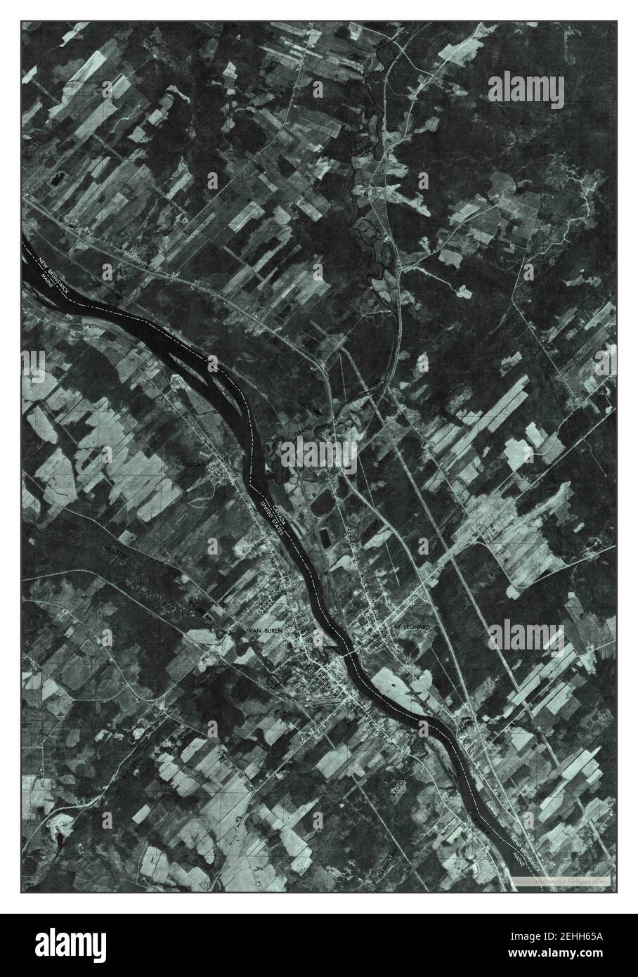 Van Buren NW, Maine, map 1975, 124000, United States of America by