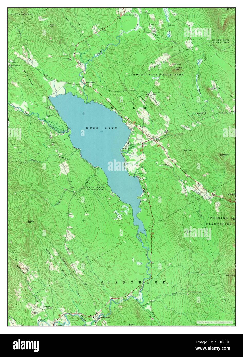 Weld, Maine, map 1968, 124000, United States of America by Timeless