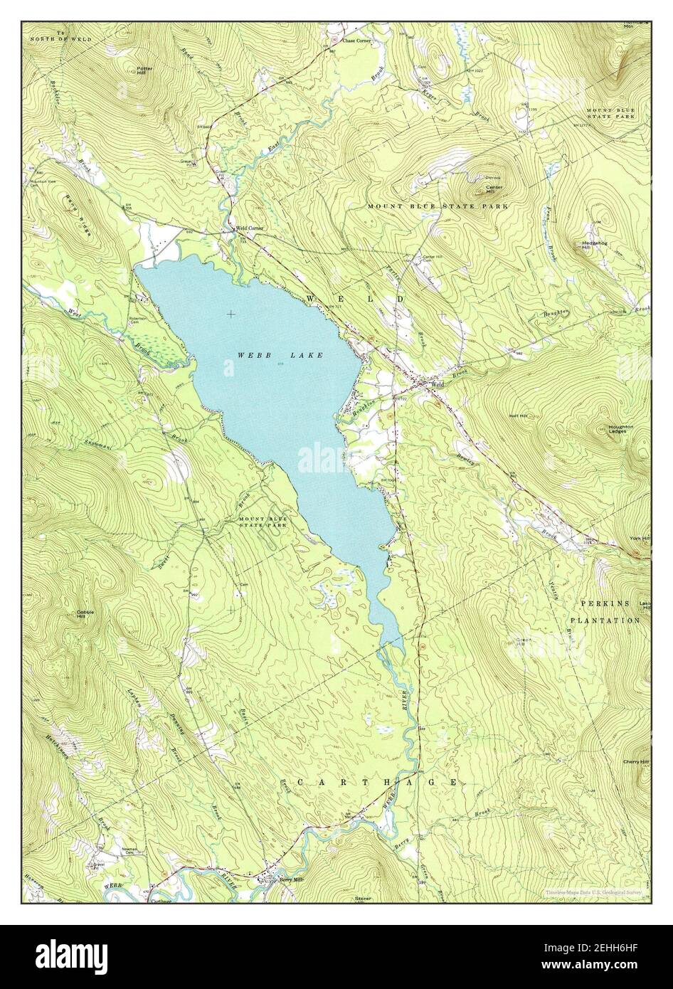 Weld, Maine, map 1968, 124000, United States of America by Timeless