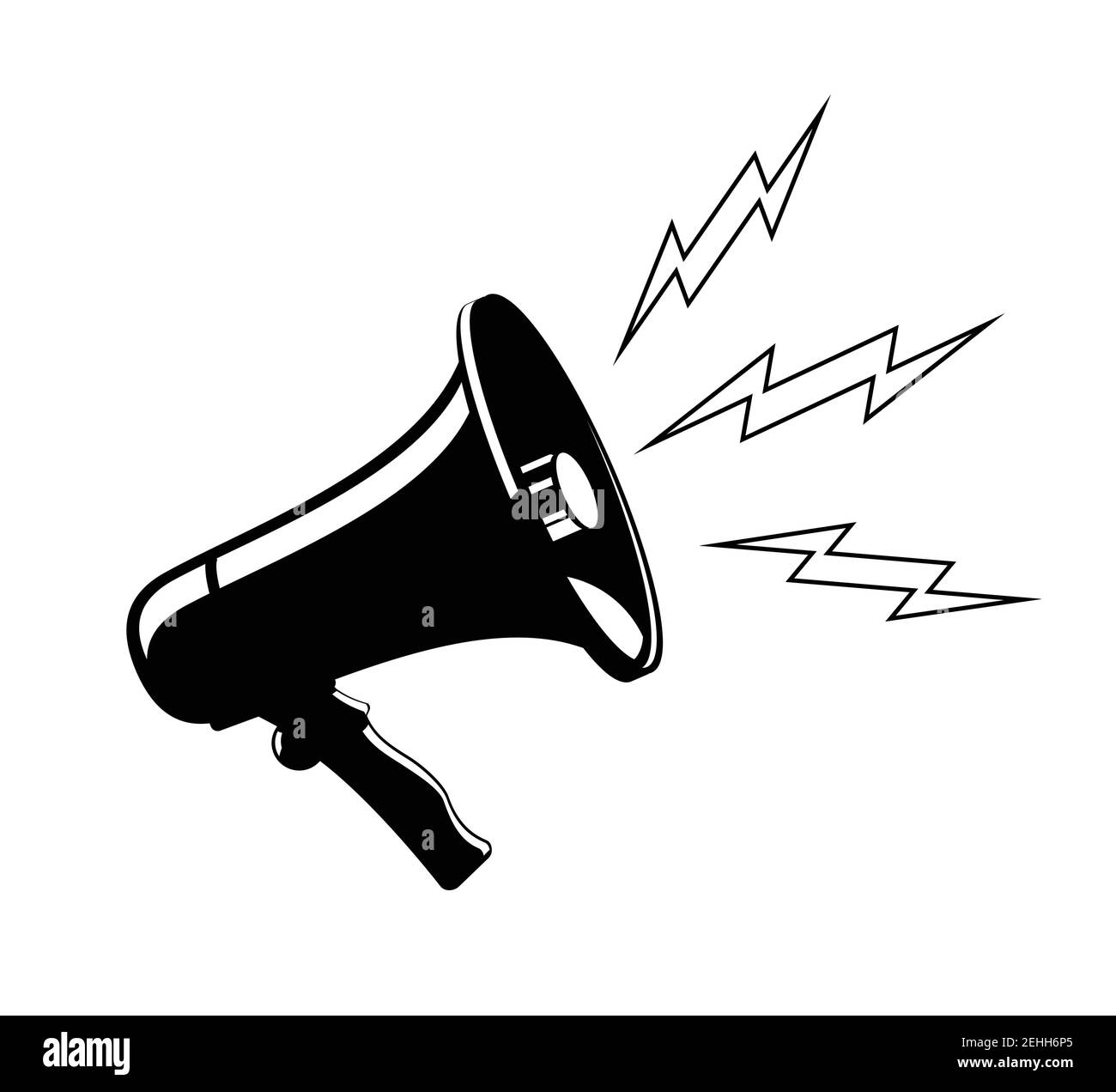 Megaphone Speaker Vector Icon Template Stock Vector Image & Art Alamy