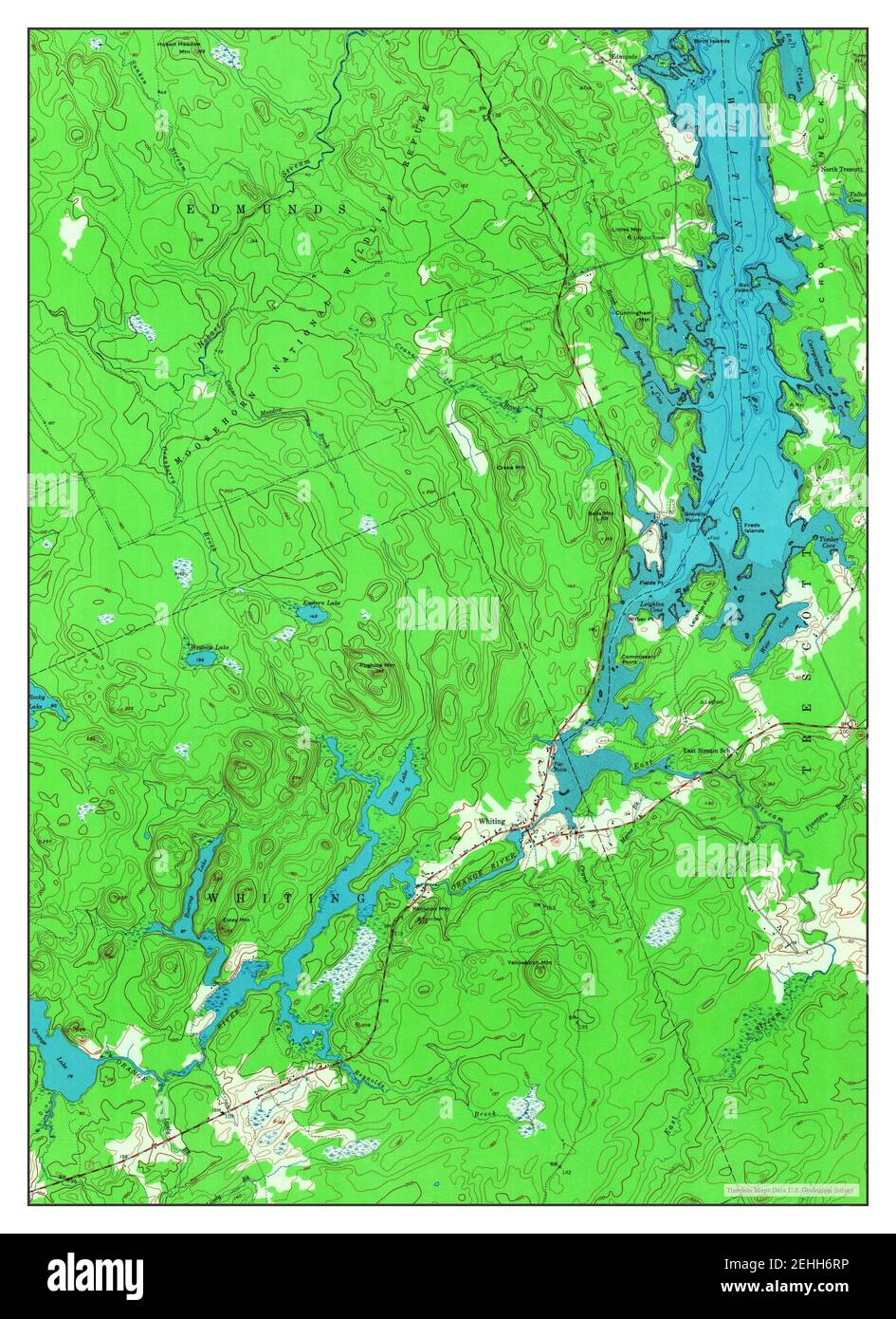 Map of whiting hires stock photography and images Alamy