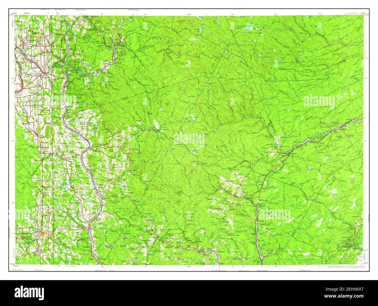 Woodstock, Maine, map 1963, 1250000, United States of America by