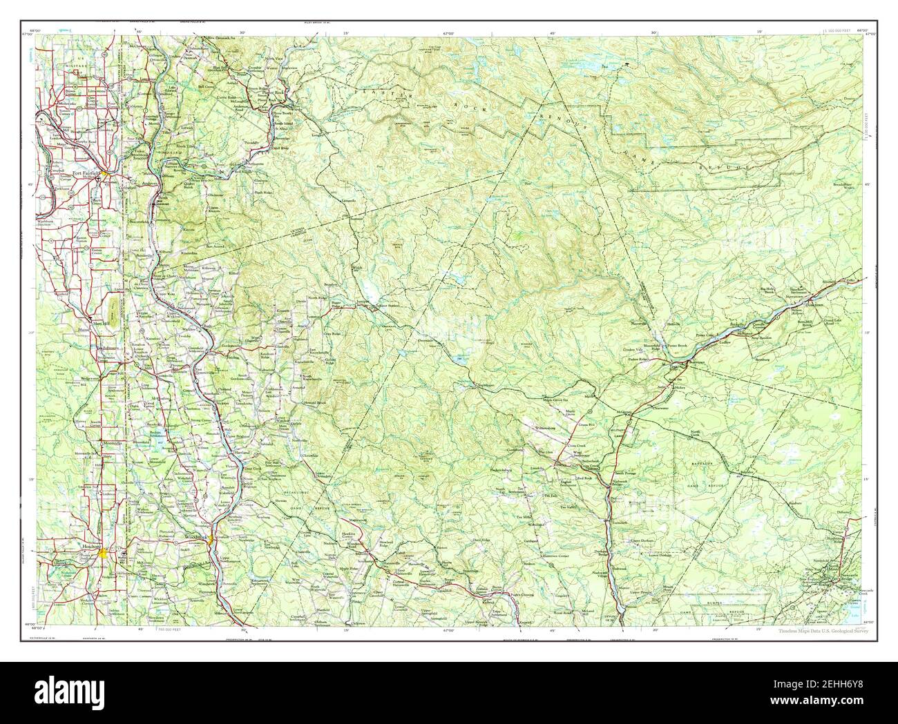 Woodstock, Maine, map 1959, 1250000, United States of America by