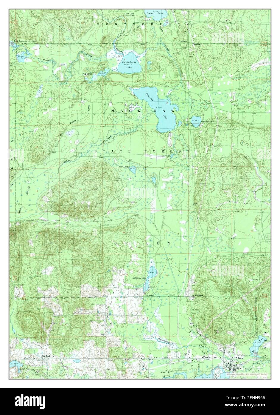 Atlanta michigan map hires stock photography and images Alamy