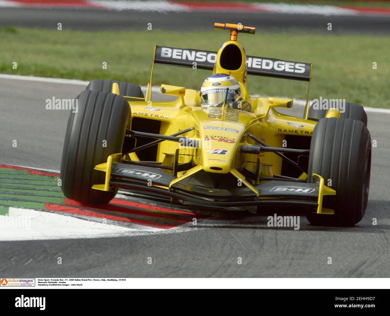 Motor Sport Formula One F1 03 Italian Grand Prix Monza Italy Qualifying 13 9 03 Giancarlo Fisichella Jordan Mandatory Credit Action Images John Marsh Stock Photo Alamy Motor Sport Formula One F1 03 Italian Grand Prix Monza Italy Qualifying 13 9 03 Giancarlo Fisichella Jordan Mandatory Credit Action Images John Marsh Stock Photo Alamy