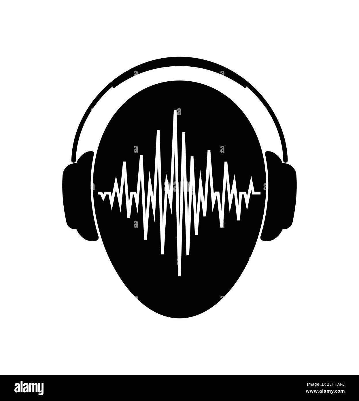 Headphones Icon With Sound Wave Beats Headphones Icon With Sound Wave Stock Vector Image & Art