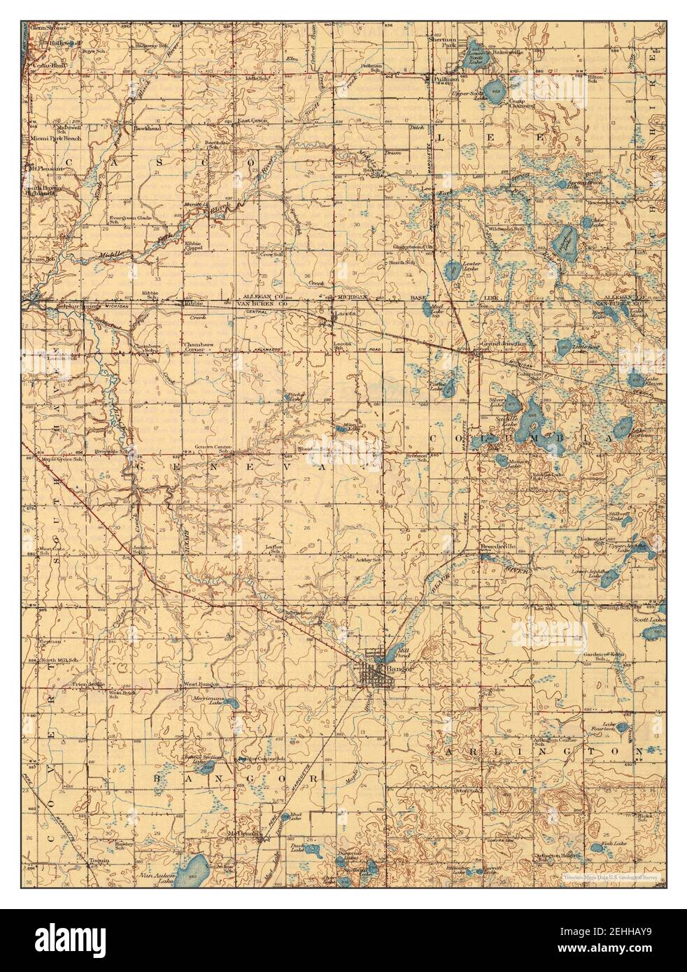 Bangor, Michigan, map 1931, 162500, United States of America by