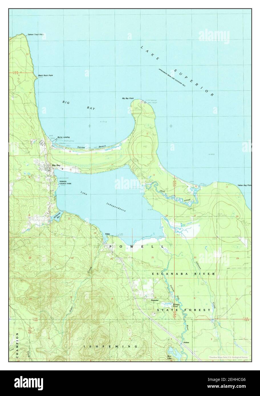 Big Bay Michigan Map Big Bay, Michigan, Map 1985, 1:24000, United States Of America By Timeless  Maps, Data U.s. Geological Survey Stock Photo - Alamy