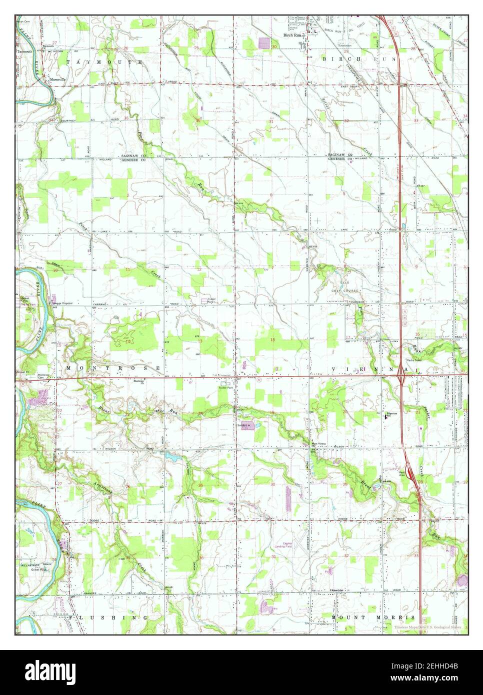 Birch Run Map Hi-Res Stock Photography and Images - Alamy