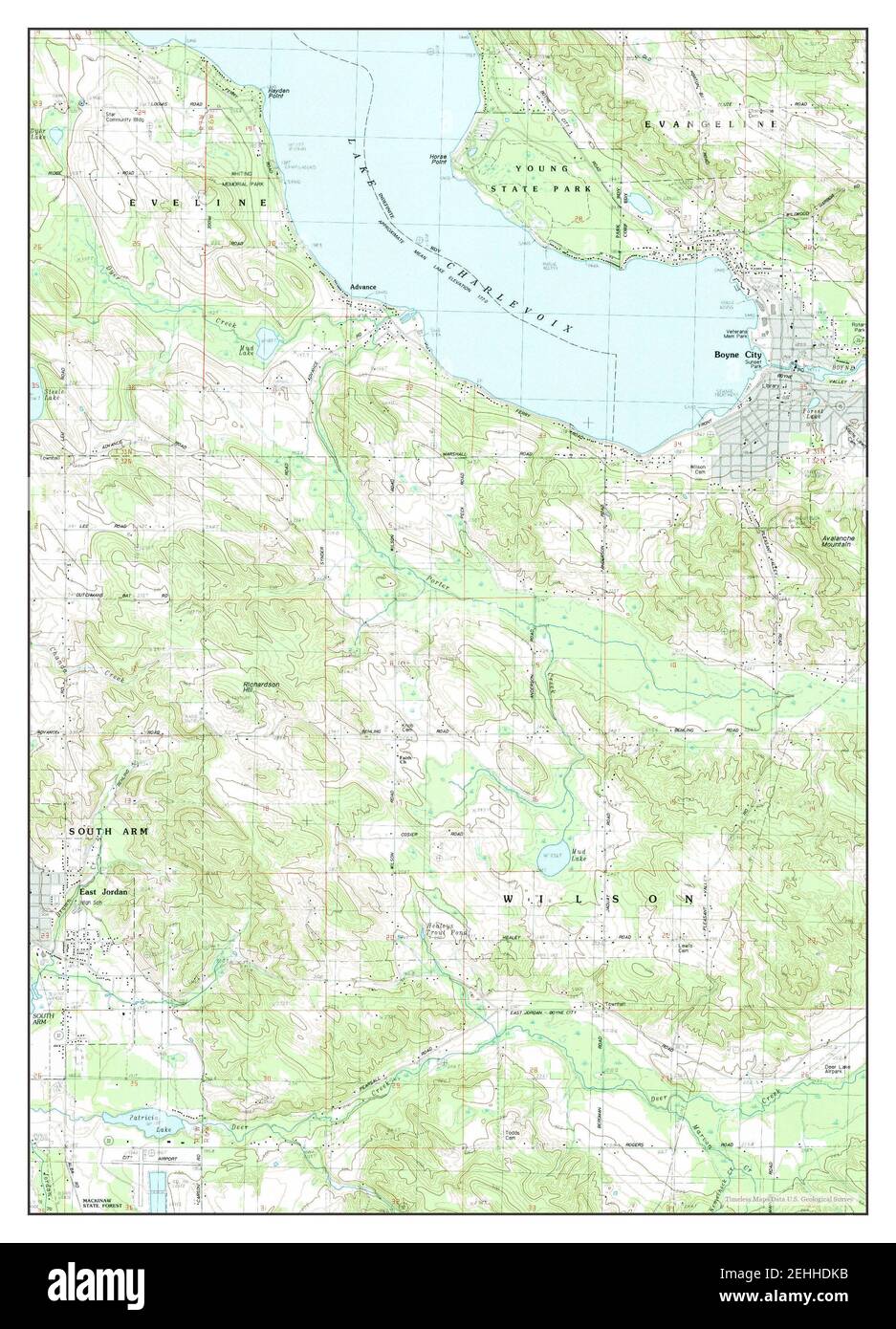 Boyne City, Michigan, map 1983, 124000, United States of America by