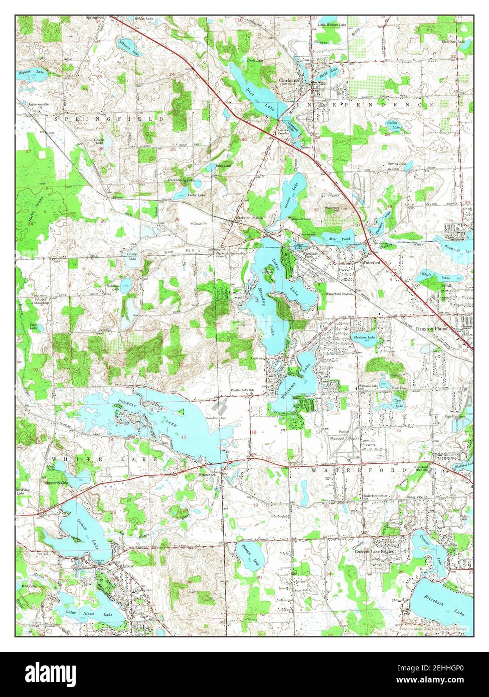 Map of clarkston hires stock photography and images Alamy