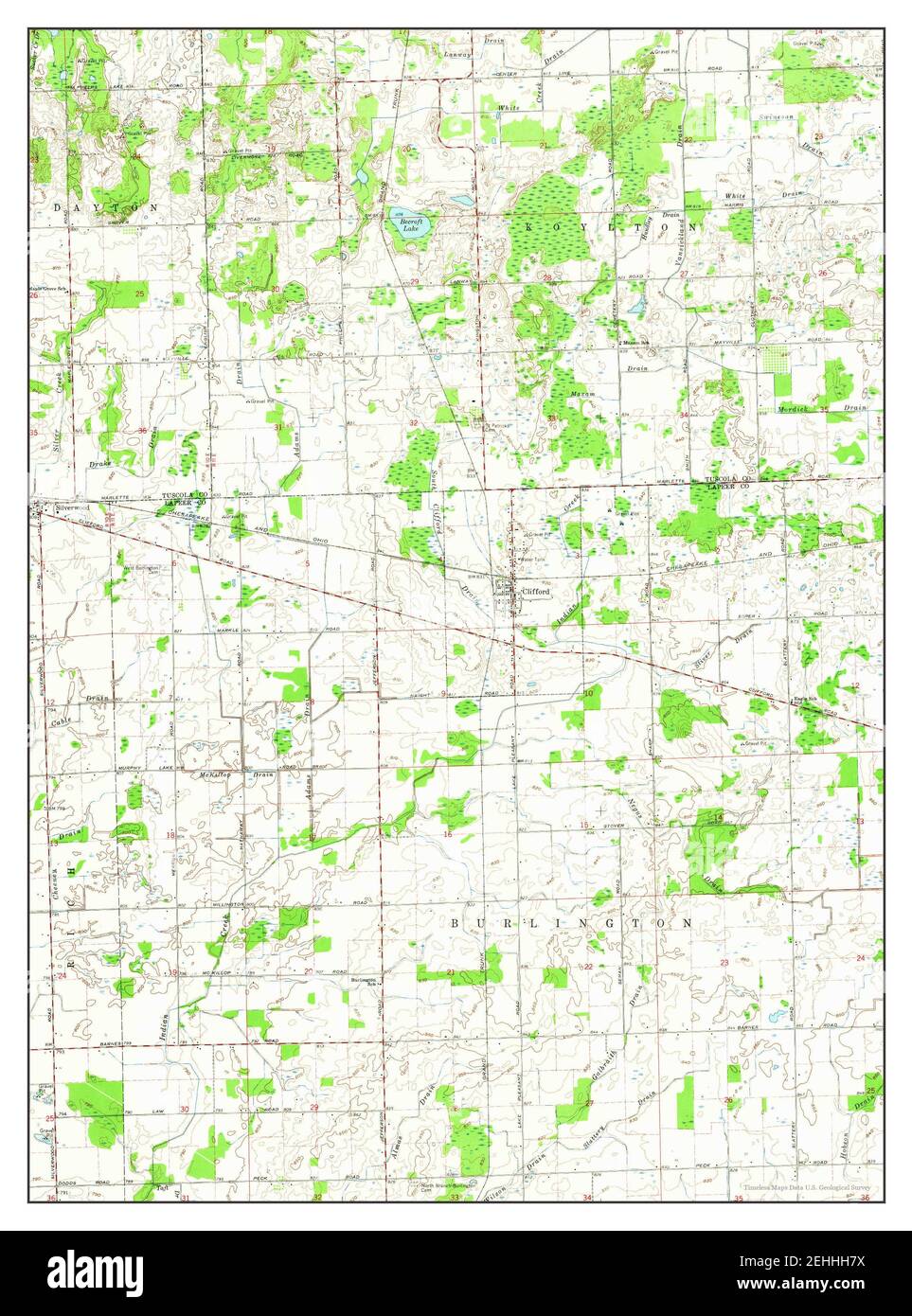 Map of clifford Cut Out Stock Images & Pictures Alamy
