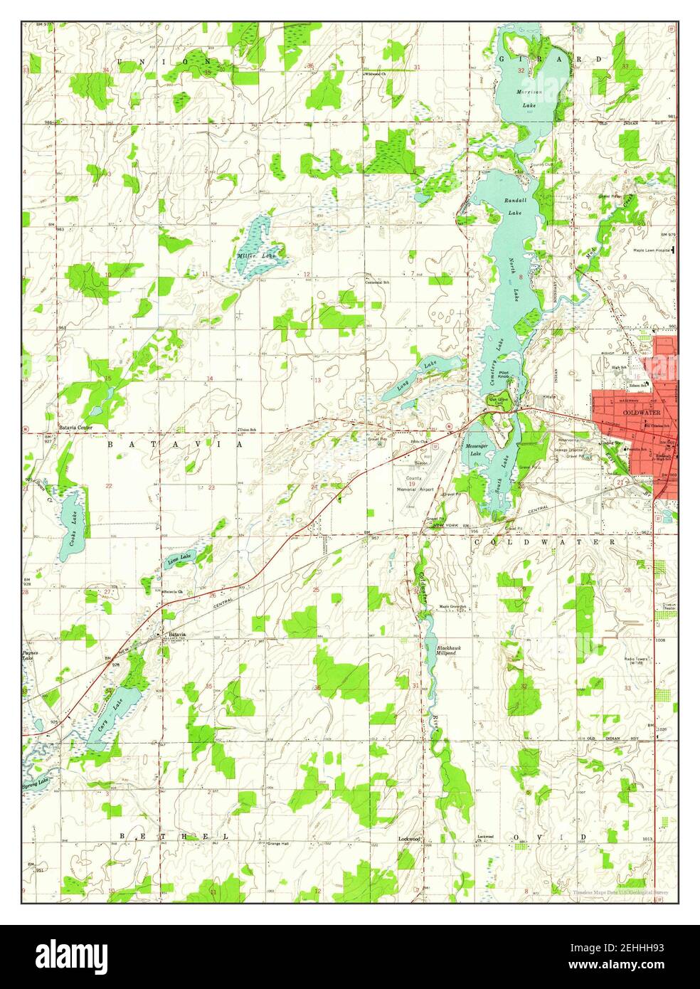 Coldwater michigan map Cut Out Stock Images & Pictures Alamy