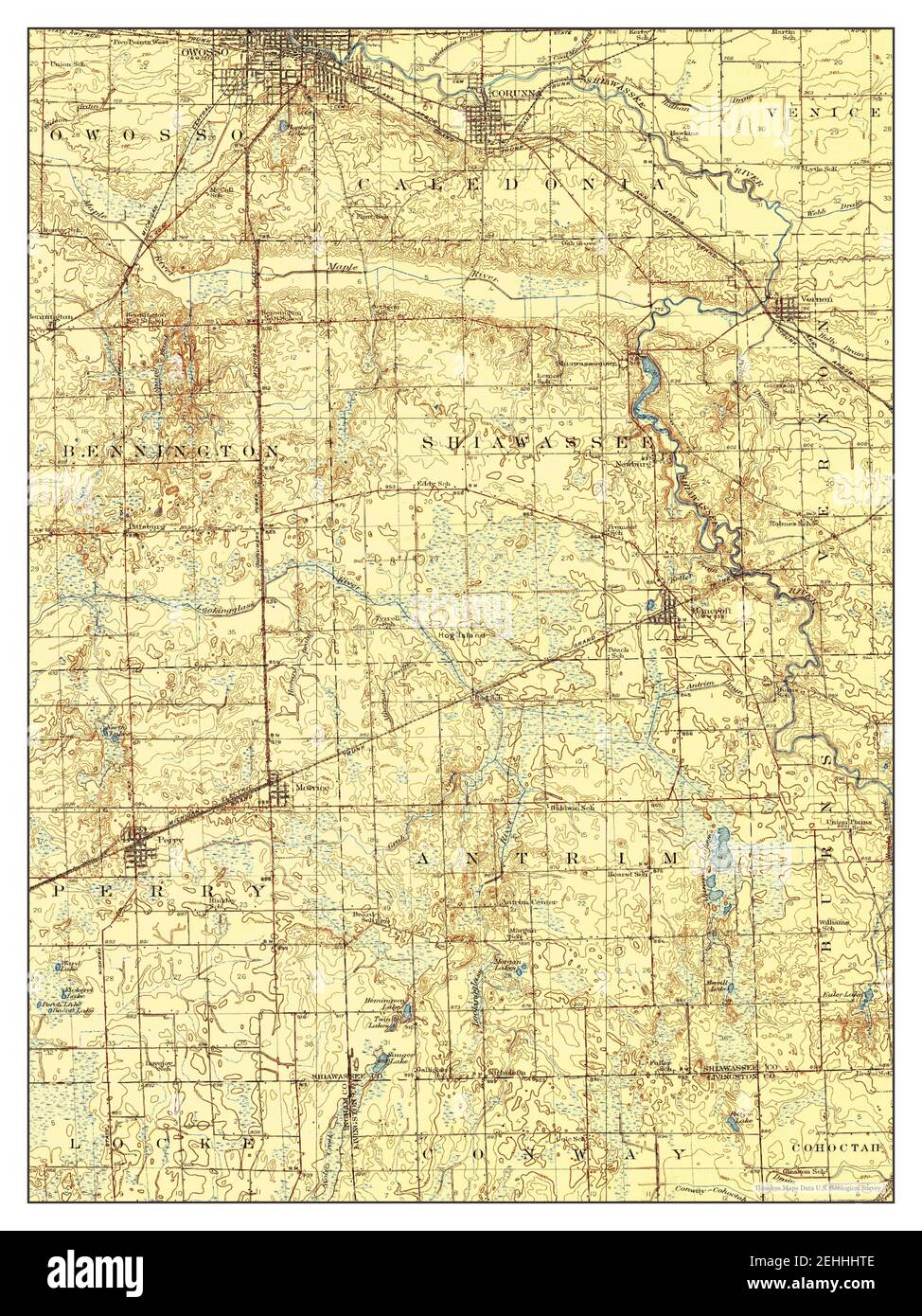 Map of corunna hires stock photography and images Alamy