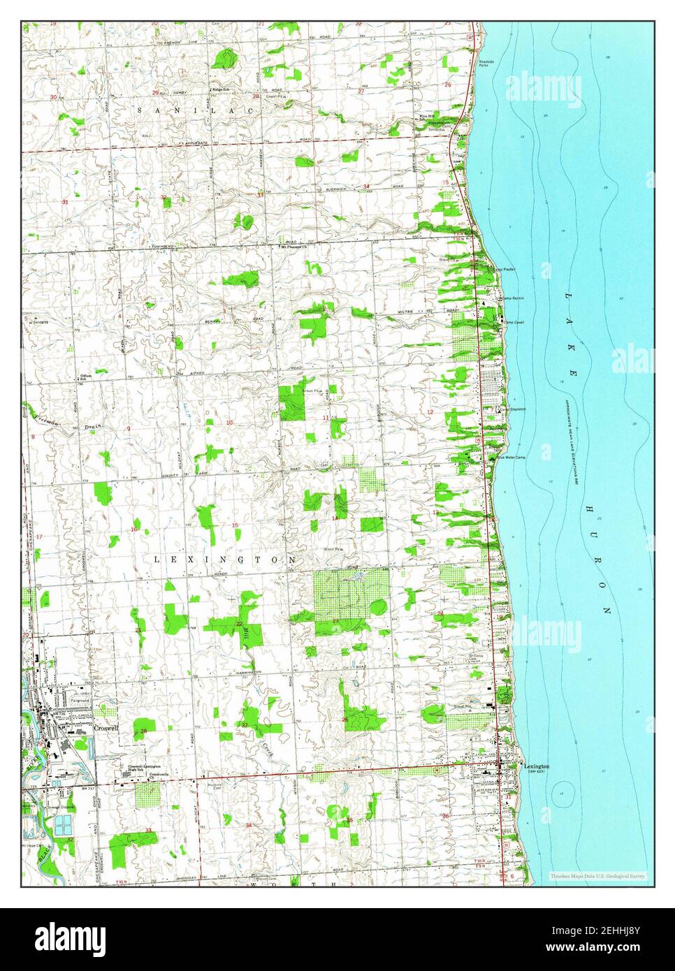 Croswell michigan map Cut Out Stock Images & Pictures Alamy