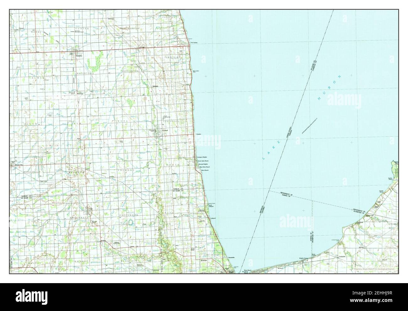 Map of croswell hires stock photography and images Alamy
