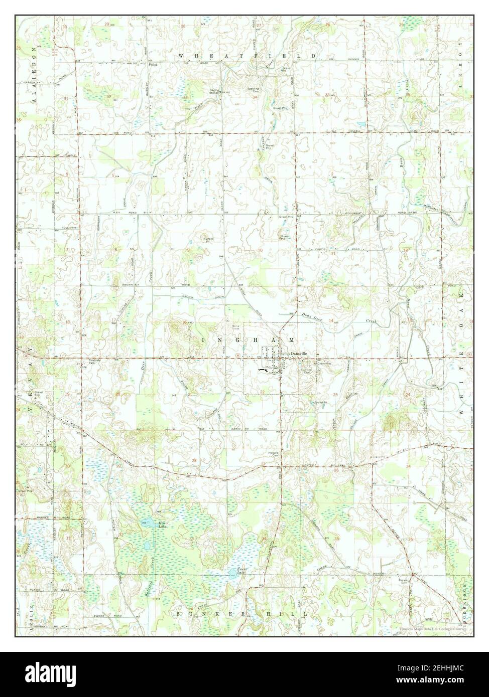 Dansville, Michigan, map 1970, 124000, United States of America by