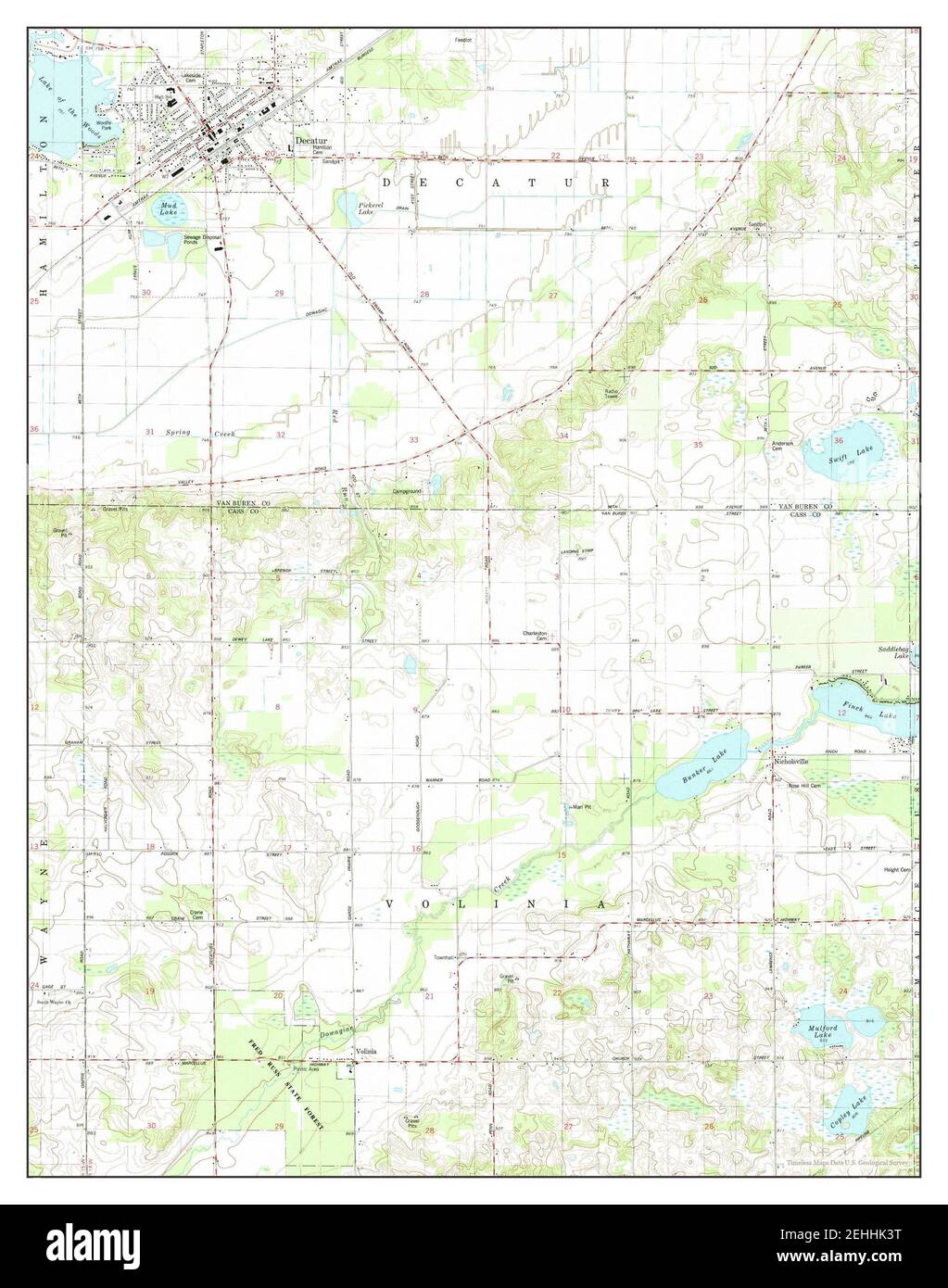 Decatur michigan map Cut Out Stock Images & Pictures Alamy