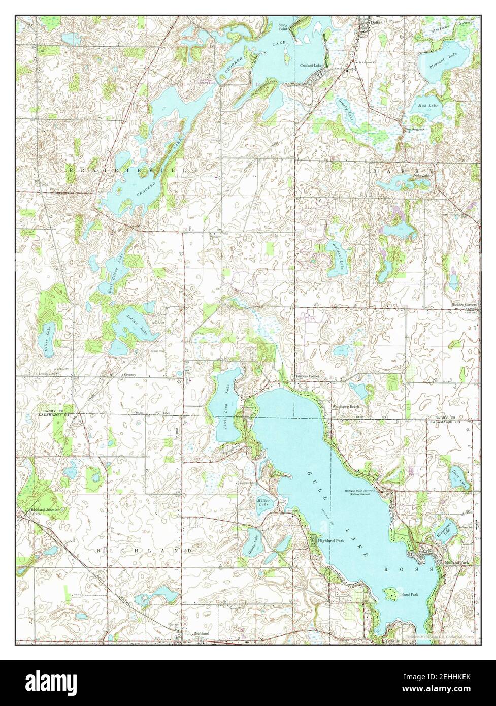 Delton, Michigan, map 1961, 124000, United States of America by Timeless Maps, data U.S