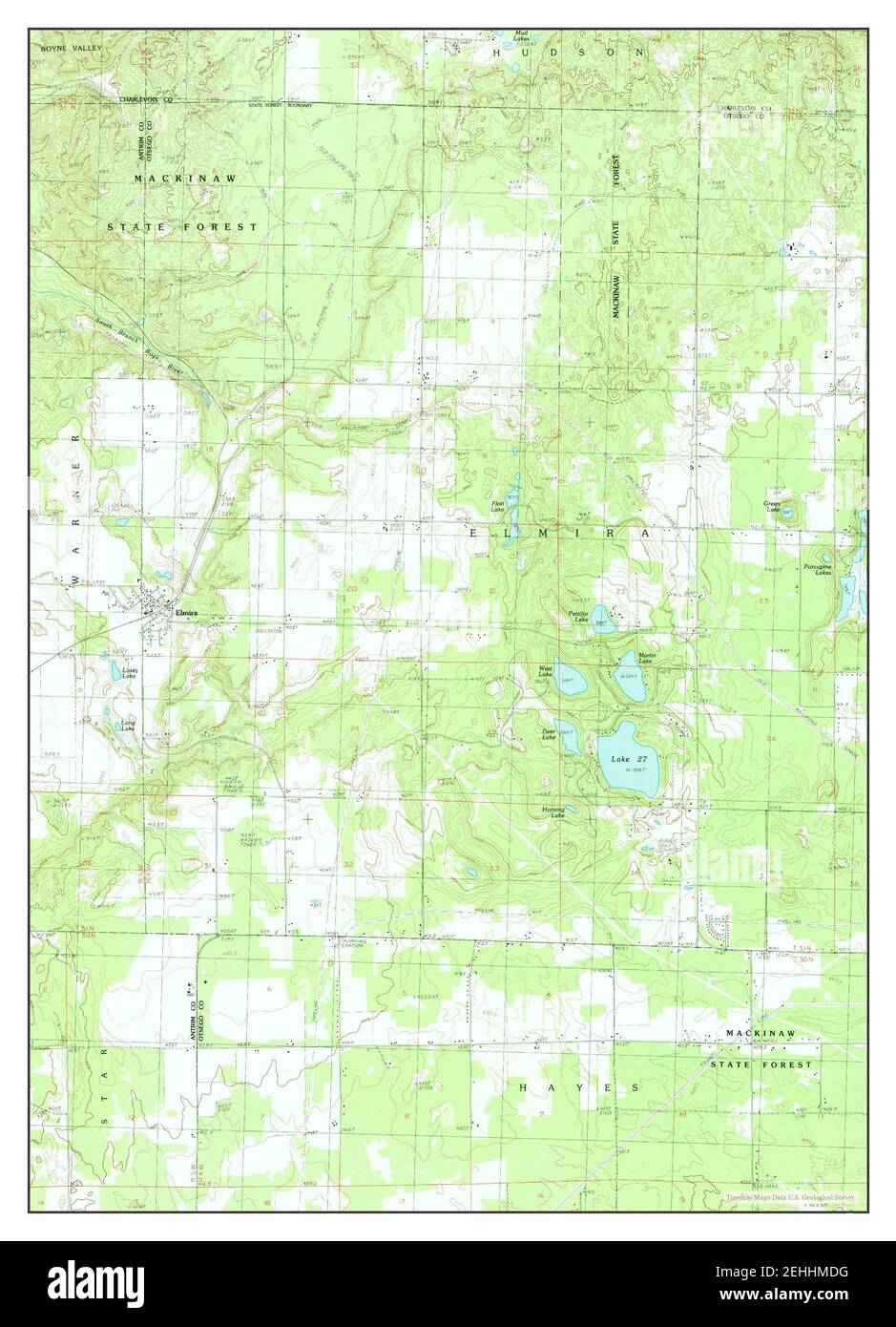 Map of elmira hires stock photography and images Alamy