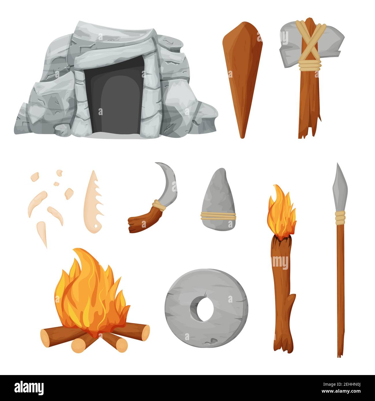 Paleolithic Tools Clip Art