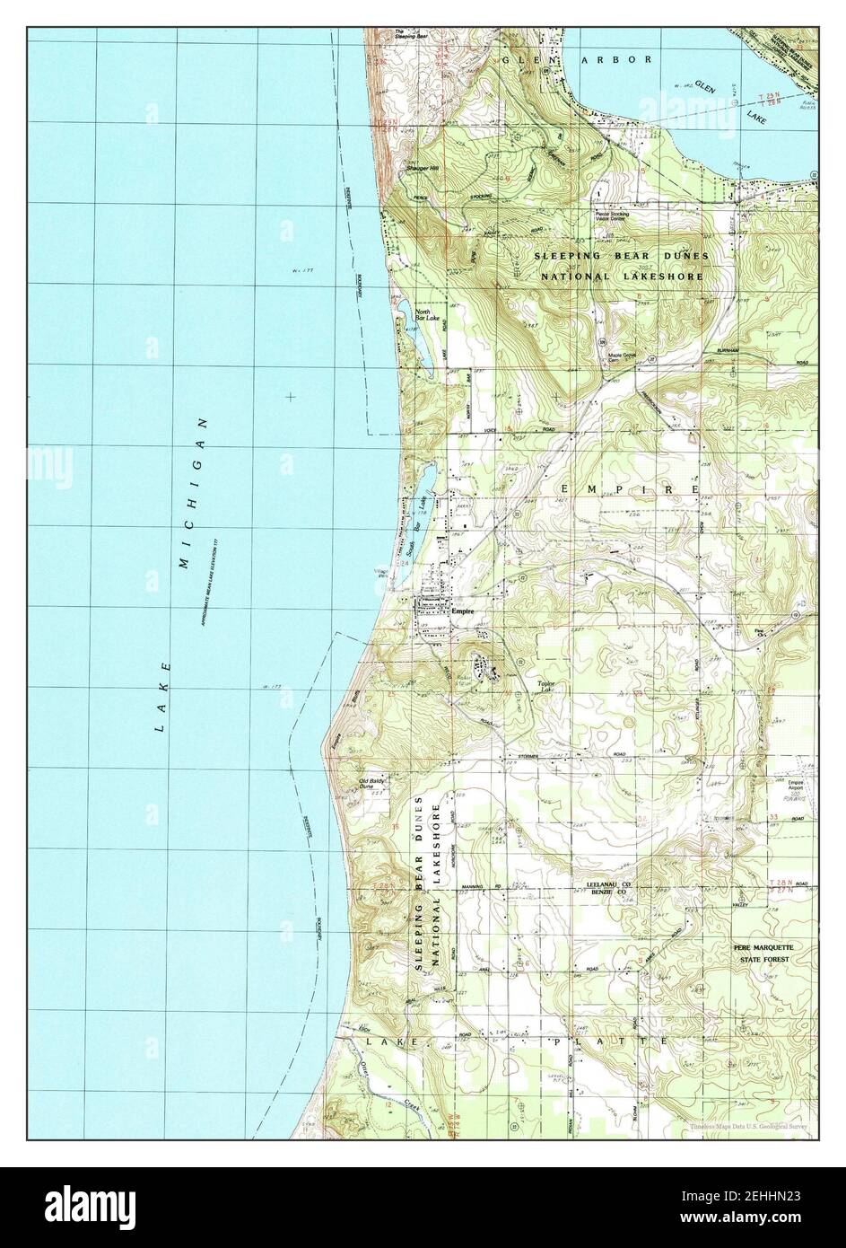 Empire michigan map Cut Out Stock Images & Pictures Alamy
