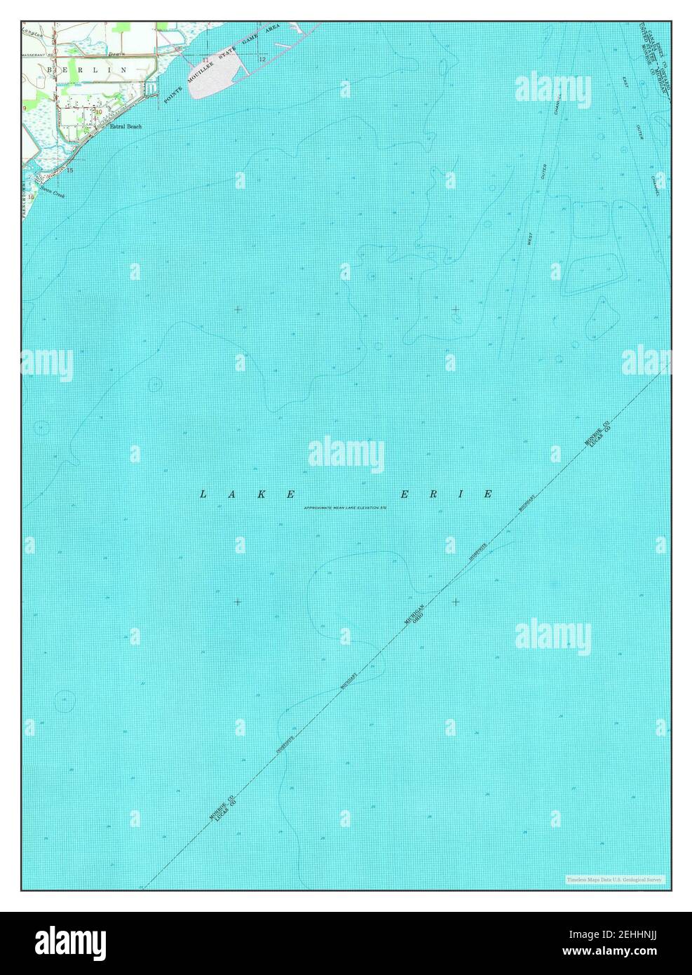Estral Beach, Michigan, map 1967, 124000, United States of America by