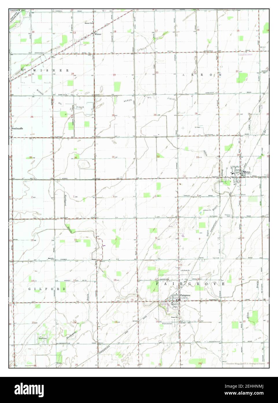 Fairgrove, Michigan, map 1963, 124000, United States of America by